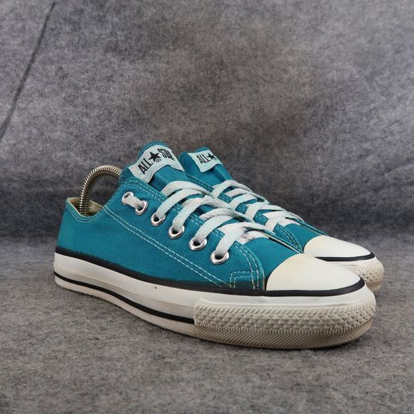 Converse Shoes Womens 7 USA All Star Sneaker Vintage Canvas Blue Lace Up Classic